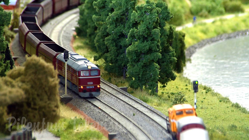 Model železnice v labském údolí ve velikosti H0