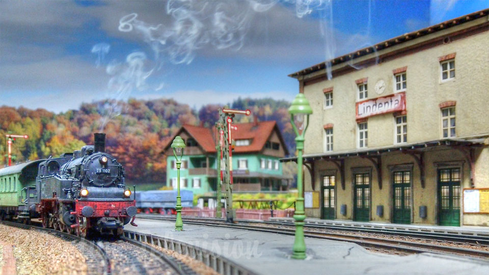 L'un des meilleurs réseaux ferroviaires avec trains miniatures et locomotives à vapeur de Marklin